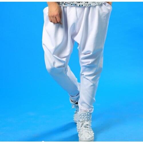 S-5XL!!! 2018 Big yards mens pants DS costume jazz dance street dance pants Hip hop and performance stage dance haroun pants