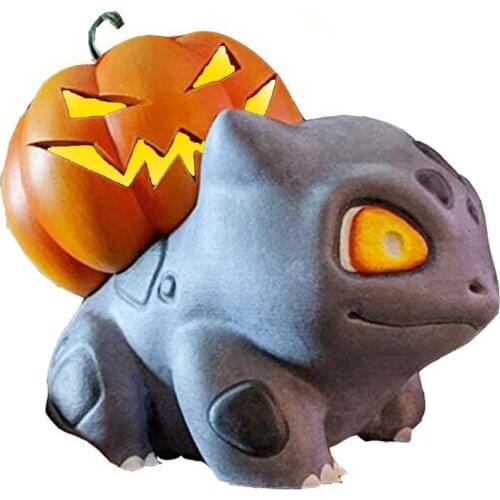 Halloween Sculpture Decoration Pumpkin Dragon Crafts 3D Top Pumpkin Detachable Decoration Home Decor For Children Halloween Gift