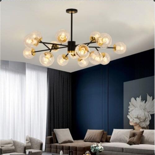 Nordic led glass ball luminaire suspendu chandelier hanglampen nordic light kitchen fixtures bedroom hanging lamp