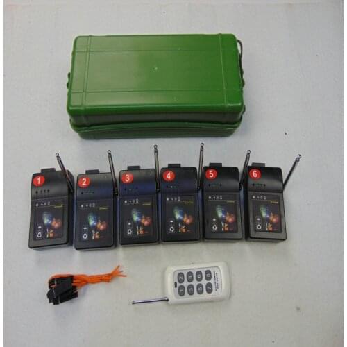 T06 Remote LED 6 Cues fireworks Remote receiver stage CE FCC electric wire smart switch wedding equipment-wireless switch