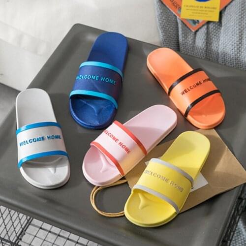 Bathroom Slippers for Men and Women Couple Slipper Platform Non-Slip Toe Covering Sandals Solid Color and Simple Floor Slippers