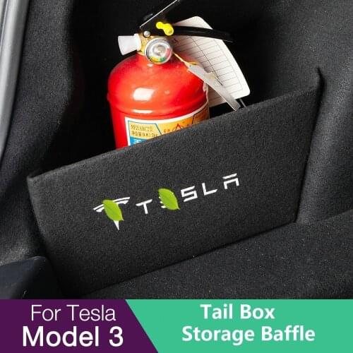 Model3 Trunk Boot Baffle 2021 For Tesla Model 3 Accessories Trunk Boot Parts Tail Box Storage Baffle Model Three