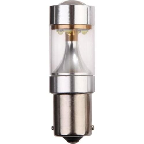 Two x new tapered BS15S 1156 30W XBD 6smd LED reversing light