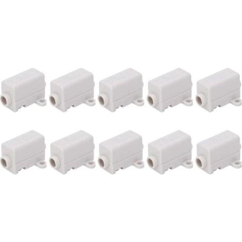 Inline Junction Connector Box ABS T‑Type Terminals Connector with Slotted Design for Electrician for Installer
