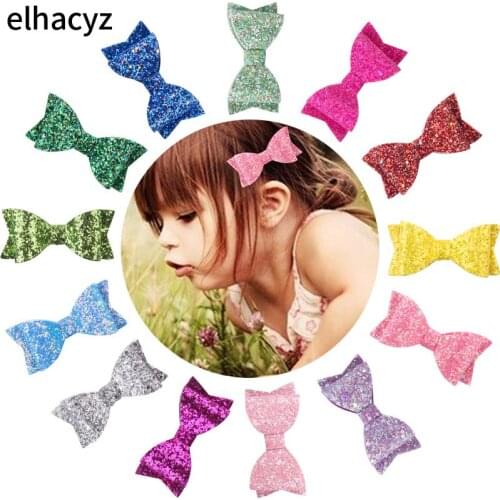 1PC 2021 NEW 4'' Glitter Boutique Princess Hairgrip Hair Bow Clip DIY Party Hair Clip Girls Hairpin Lovely Gift Hair Accessories