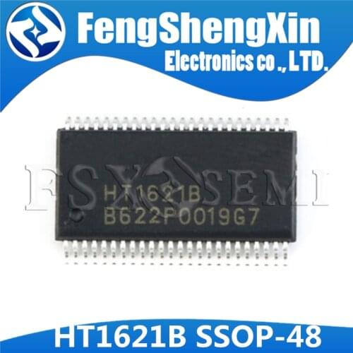 100pcs/lot HT1621B SSOP-48 HT1621 SSOP48 1621B SSOP RAM Mapping 32x4 LCD Controller for I/O MCU IC