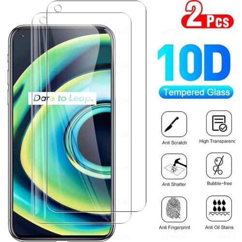 2Pcs Full Cover Protective Glass For OPPO Realme Q3 Pro 5G Tempered Glass For Realmi RealmeQ3 Q3Pro 6.43" Screen Protector Film
