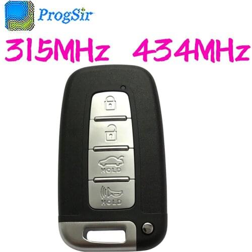 4 Button 434MHz 315MHz Smart Proximity Remote Control Key for Hyundai IX35 With 7952 HITAG2 ID46 chip