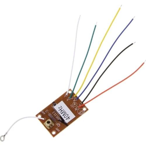 4CH 40MHZ Remote Transmitter & Receiver Board with Antenna for DIY RC Car Robot
