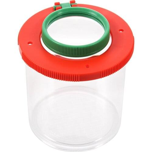 4X Two Lens Insect Viewer Locket Box Magnifier Bug Magnifying Loupe Kid Toy Gift