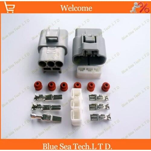 5 sets 3Pin 4.8mm Car connector,3P Auto plug,4.8mm Car electrical connector for car motorcycle Truck etc