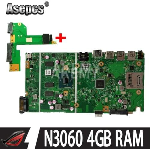 Akemy For ASUS VivoBook Max X541NA-PD1003Y laptop motherboard X541NA mainboard X541N motherboard test 100% OK N3060 CPU 4GB RAM