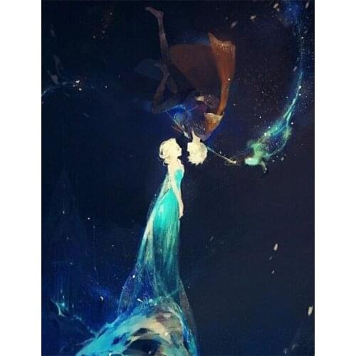 5D Diamond Embroidery Cartoon couple DIY Diamond Painting cross stitch Cartoon couple Diamond Mosaic Home Decoration gift P824