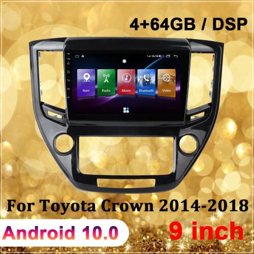 Car Navigator For Toyota Crown 2014-2018 9 Inch Android10 HD Touch Screen Video Stereo Audio Multimedia Player GPS Navigation