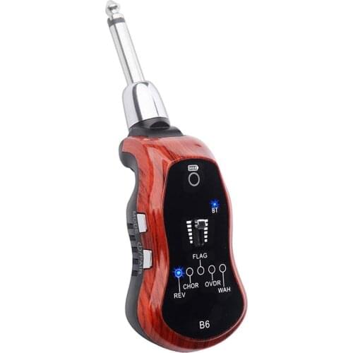 B6 Bluetooth Rechargeable Electric Guitar Earphone Mini Amplifier with 5 Effects Guitar Headphone Amp Guitar Earphone Amplifier