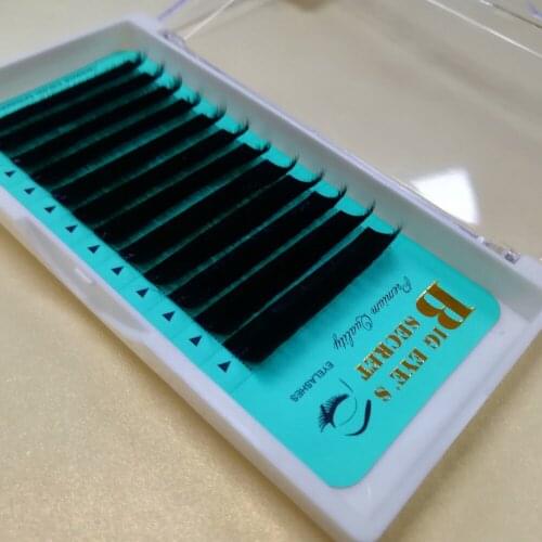 Big eyes secret Ellipse Flat Eyelash Extensions False Mink Eye Lash Thickness Elliptical lashes Free shipping