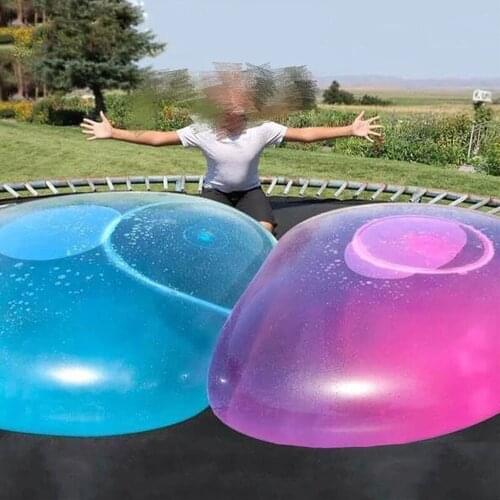 Children Outdoor Soft Air Water Filled Bubble Ball Blow Up Balloon Toy Fun Party Game anti-stress balls Transparent bubble ball