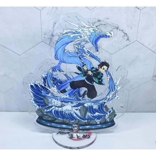 Anime Demon Slayer Figure Character Kamado Tanjirou Nezuko Zenitsu Inosuke Tomioka Acrylic Stand Figure Model Plate