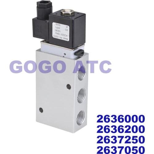 GOGOATC Solenoid valve 2/5-way 2636000 2637250 2636200 2637250 Pneumatic components G1/2 Reversing solenoid valve