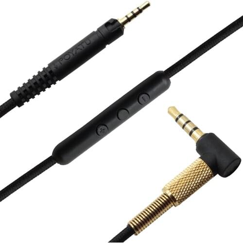 Cable for Sennheiser HD598 HD558 HD518 HD 598 Headphones Cables Upgrade Replacement Cord with Mic Remote for iPhone iPod Andriod