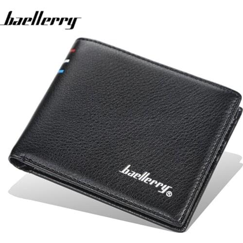 Baellerry Fashion Men Wallet Korean Multi Card Holder Male Wallet Purse Card Holders Short Design Coin Pocket Quality Money Bag