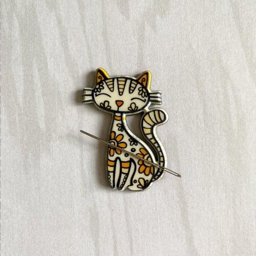 Magnetic Needle Minder Cat Pattern, Cross Stitch Embroidery Accessories