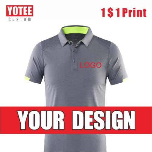 Yotee2021Quick-Drying Polo Shirts Polo Men Custom Golf Group Personal Customized Logo Embroidery Unisex Style