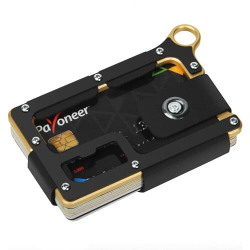 New Contour Minimalist Wallet Tactical stainless steel Front Pocket wallet for men