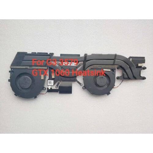 New original laptop CPU GPU Fan GTX-1060 Heatsink Fan Assembly For Dell G3 3590 G3 3579 0W6PFC W6PFC 0GWMFV GWMFV 0TJHF2 TJHF2