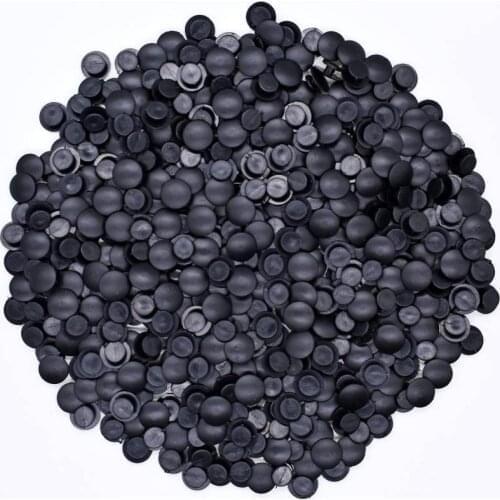 100 pcs Common Cheap Black Button Plastic Ornaments Fit Shoe Decoration Lightweight Children DIY Accessory
