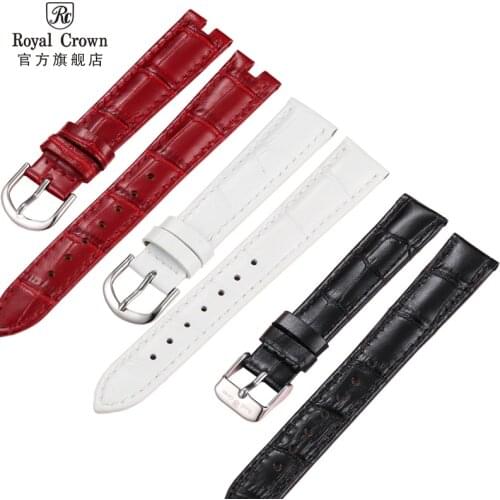 Free Tool Watchbands Genuine Leather Watch Strap Royal Crown Watch Strap Watch Belt 12mm 14mm 16mm 18mm 20mm 22mm