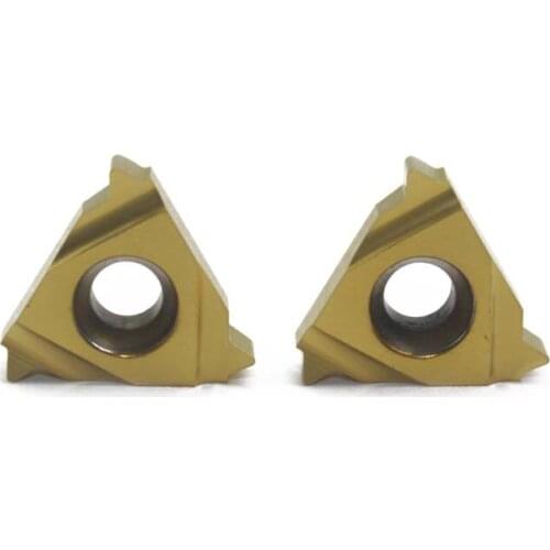 16IR 11BSPT 10PCS thread cutting tool threading insert 16IR 11BSPT LDC CNC Carbide Insert Lathe Cutter Tool for Steel parts