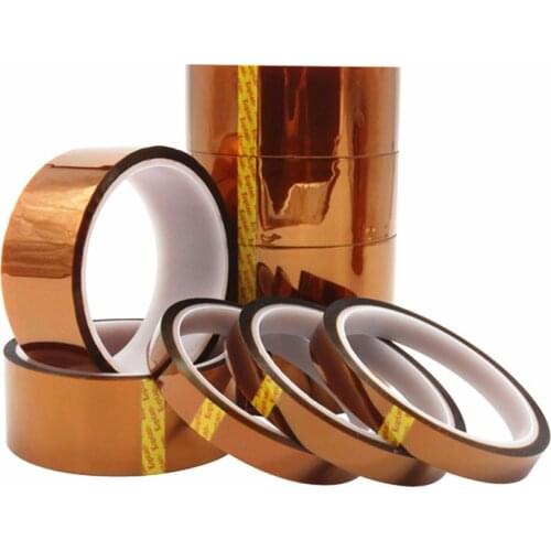 Rolls Heat Resistant Tape for Sublimation Heat Press 3mm 5mm 6mm 8mm 10mm 12mm 15mm 18mm 20mm 30m *33m Polyimide Kapton Tape