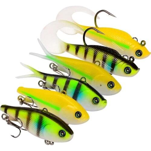 Fishtail Fishing Lures Lead Coating Soft Bait Jigging Soft Bait Pesca Wobblers Crankbait Fishing Tackle