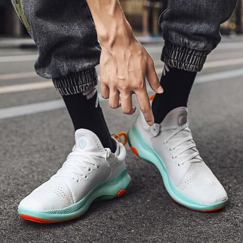 Sandalias mesh de hombre sapato sandals knitting fashion informales solid mens shoe mens air breathable Sneaker lightweight red