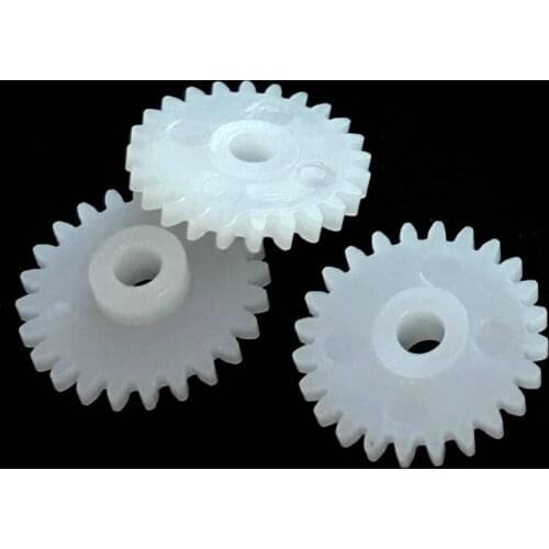 24 Teeth 0.5M Gear OD=13mm Hole=1.5mm/ 2mm/ 2.5mm Shaft Tight POM Plastic Pinion Toy Model Motor Parts 241.5A 242A 242.5A 242.5B