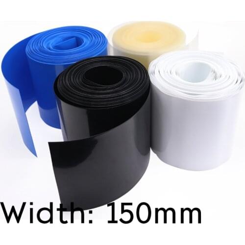 Width 150mm (Diameter 95mm) Lipo Battery Wrap PVC Heat Shrink Tubing Insulated Case Sleeve Protection Cover Flat Pack Colorful
