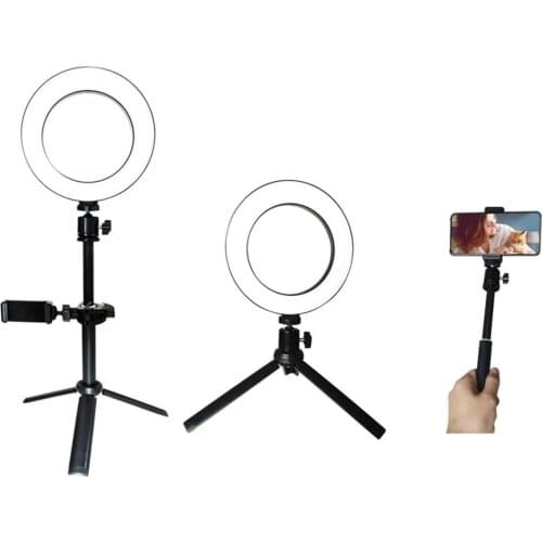 Photography lighting 10inch 26cm LED Light Tripod Ring Lamp Youtube Video Live Photo Studio Selfie Stick Makeup Light For Phone
