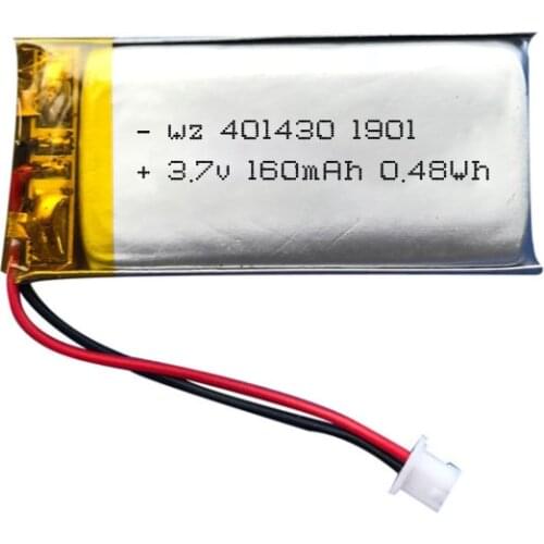 401430-130mah Bluetooth Series Smart Wearable Mobile Digital Bracelet 3.7V Rechargeable Battery