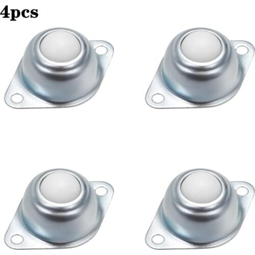 4PCS Universal Nylon Roller Ball Transfer Bearing Caster Round Bull Wheel for Processing System Accessories