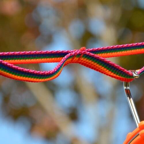 Camping Hanging Rope Windproof Clothesline Hanger with 13 Semi-Circular Spaces Hanging Cord for Camping Hiking