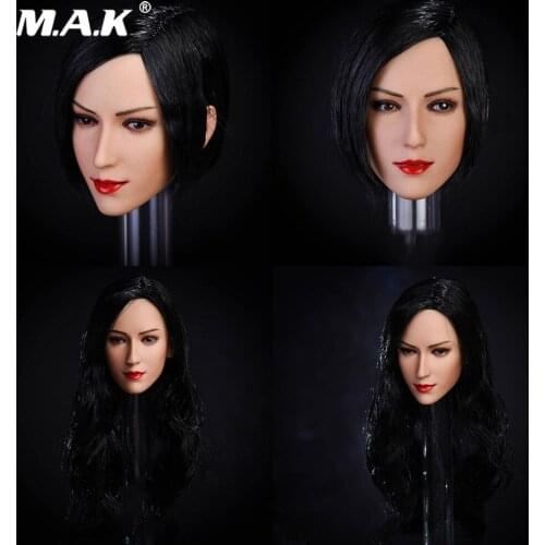 1/6 Woman Head Sculpt Asian beauty Girl Ada Wong Head Carved Model Aier head model Fit 12" Female Action Figure