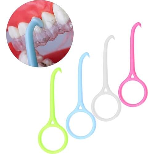 1/4PCS Dental Removal Tool Plastic Dental Hook Nice Orthodontic Aligner Remove Invisible Removable Braces Aligner Oral Care