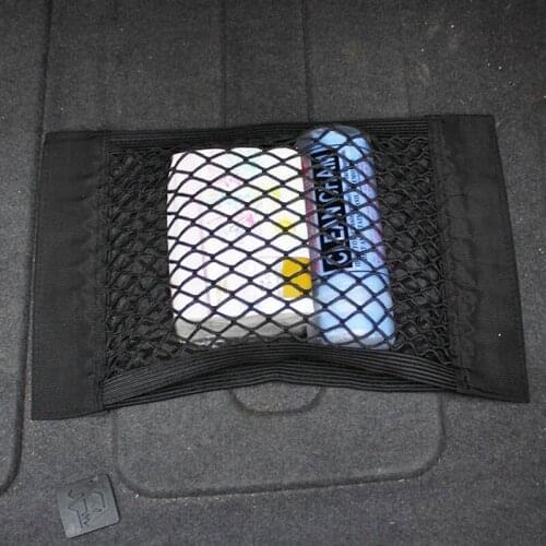 1PCS Car Back Rear Trunk Seat Elastic String Net Mesh Storage Bag Pocket Cage Stowing Tidying Car Styling