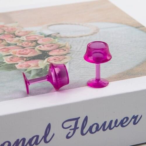 10Pcs Mini Red Wine Cup Simulation Furniture Wine Glass Goblet for Doll House Decoration 1/12 Dollhouse Miniature Accessories