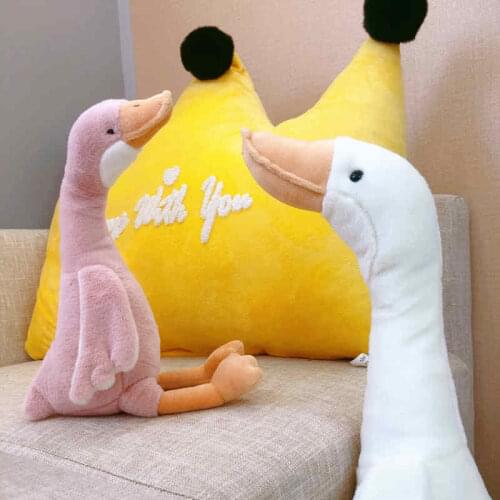 28/35/45cm new Cute Stylish soft Exquisite Big white goose net red girl heart Soothing doll duck christmase wedding gift