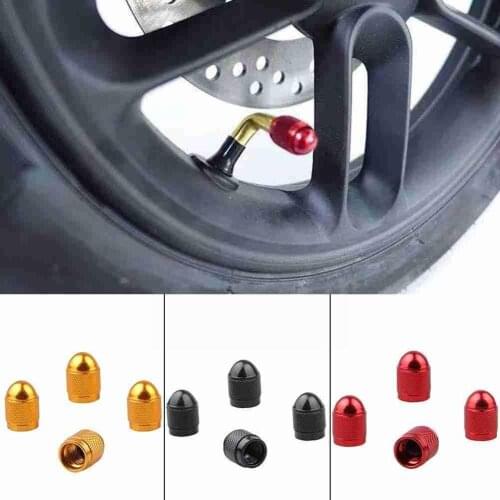 4 Pcs/Set Universal Bullet -Shaped Motor Bike Pool Caps Tire Stem Car Caps Tires Door Partse Air Handle Wheel Valve Rim Sti F9U1