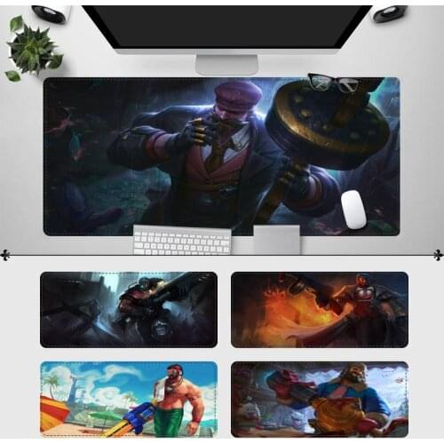 Accessories League of Legends Graves Mouse Pad PC Laptop Gamer Mousepad Anime Antislip Mat Keyboard Desk Mat For Overwatch/CS GO