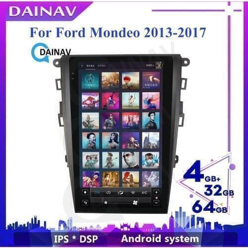 2 Din Android Car DVD Player GPS Navigation For Ford Mondeo 2013-2017 Car Stereo Autoradio Vertical Tesla