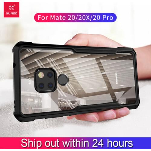 Xundd Case For Huawei 9X Pro Mate 20 Pro X Shockproof Transparent Silicone Phone Cover Airbags Bumper Soft Phone Case With Ring